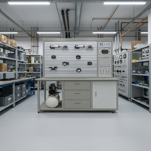 PLC Controlled Pneumatic Training Test Bench Didactic Equipment