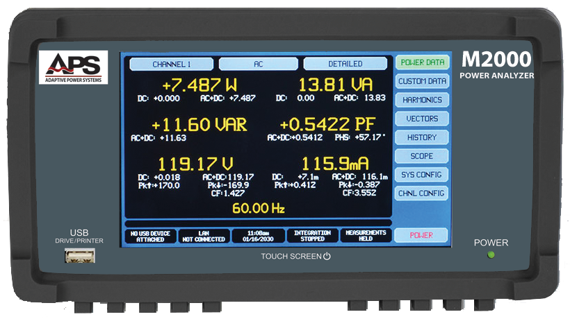 APS M2000 Series Precision Digital Power Analyzer Mainframe