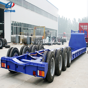 150 Tons Heavy Load Multi Axle Lowbed Transport Viaducts Modular Trailer