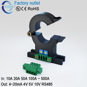 Split Core Current Transmitter 10A-200A DC 4-20mA 0-10V Output